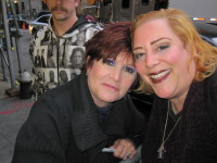 Carrie Fisher and SKY Palkowitz. After an amazing show of 